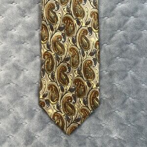 Joseph Abboud Brown Paisley‎ Silk Blend Men's Neck Tie